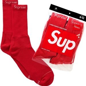Supreme®/Hanes® Crew Socks (4 Pack)